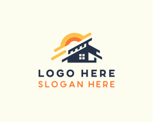 Residential House Roofing Logo