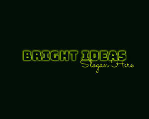Led - Neon Glow Business logo design