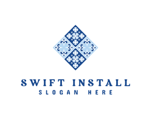 Installation - Spanish Tile Flooring logo design