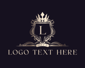 Luxury - Royal Shield Floral logo design