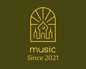 Architecture - Golden Arch Mosque logo design