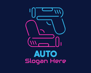 Neon Toy Gun Blasters Logo