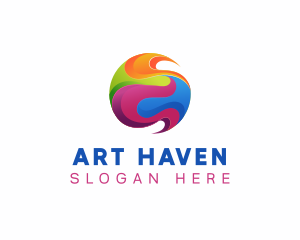 Creative Painting Sphere logo design