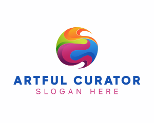 Creative Painting Sphere logo design