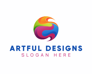 Creative Painting Sphere logo design