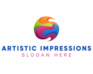 Creative Painting Sphere logo design