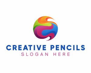 Creative Painting Sphere logo design