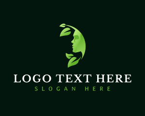 Massage - Natural Beauty Leaf logo design