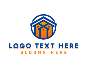 Home Roof Developer logo design