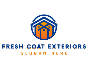 Home Roof Developer logo design