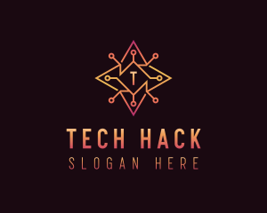 Hack - Futuristic Programming Software logo design