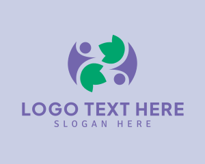 Vegan - Herbal Lifestyle Human logo design