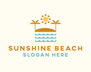 Summer - Beach Summer Oasis logo design