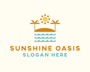 Summer - Beach Summer Oasis logo design