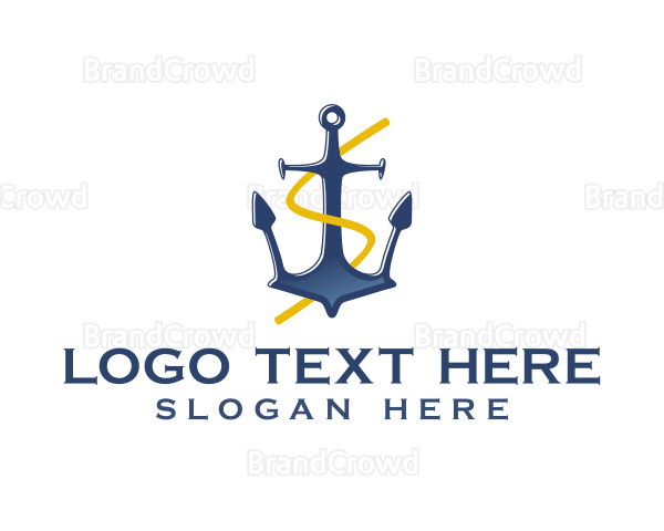 Letter S Sea Ship Company Logo