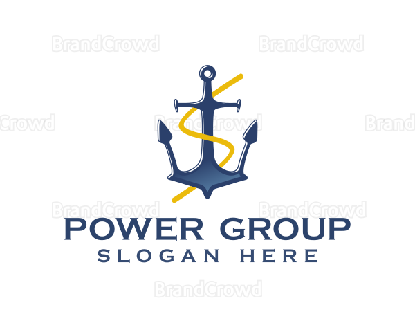 Letter S Sea Ship Company Logo