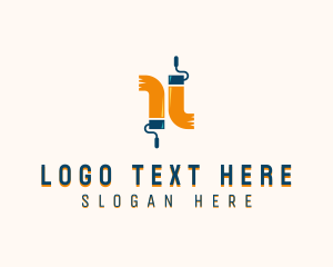 Paint - Paint Roller Renovation logo design