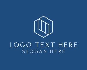 Negative Space - Minimalist Professional Hexagon logo design