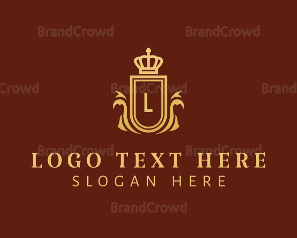 Gradient Crown Shield Logo