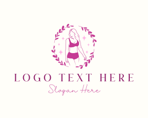 Lady - Woman Bikini Swimsuit logo design