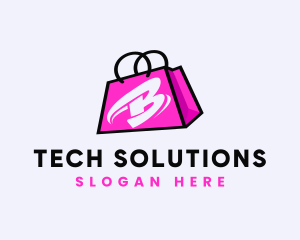 Paper Bag - Online Shopping Bag logo design