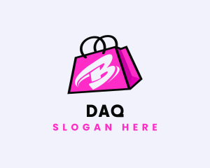 Letter B - Online Shopping Bag logo design
