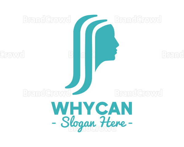 Silhouette Woman Beauty Hair Logo