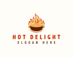 Fire Grill Barbecue logo design