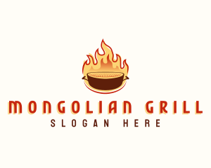 Fire Grill Barbecue logo design