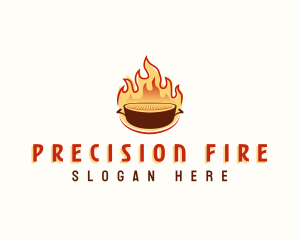 Fire Grill Barbecue logo design