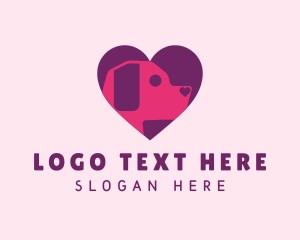 Vet - Pet Dog Heart logo design