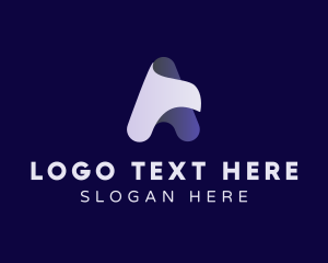Architect - Futuristic Modern Letter A logo design