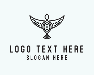 Tribal Bird Tattoo logo design