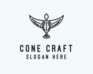 Tribal Bird Tattoo logo design