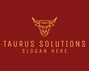 Taurus - Wild Angry Ox logo design