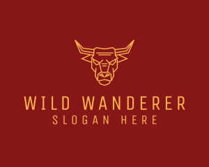 Wild Angry Ox  logo design