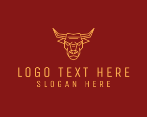 Cultural - Wild Angry Ox logo design