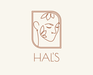 Facial - Feminine Organic Makeup logo design