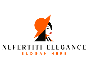 Elegant Woman Hat logo design