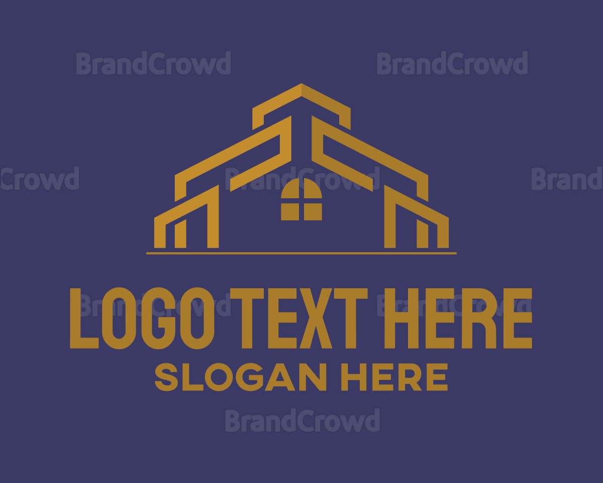 Golden House Real Estate Logo Brandcrowd Logo Maker