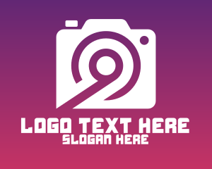 Instagram - Violet Camera Number 9 logo design