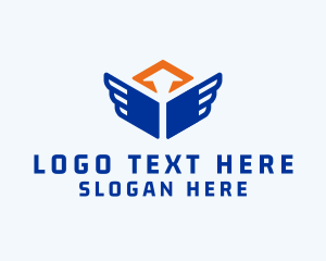 Shipping - Arrow Wings Delivery Logistics logo design