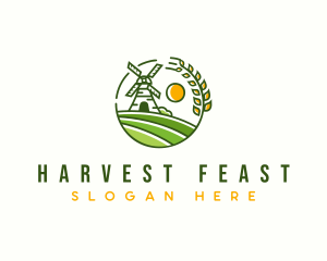 Flour Mill Agriculture logo design