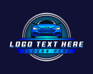 Auto Detailing - Car Sedan Automotive logo design