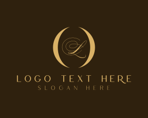 Calligraphy - Golden Event Stylist logo design