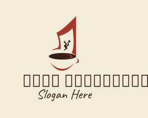 Cappuccino - Music Note Coffee logo design