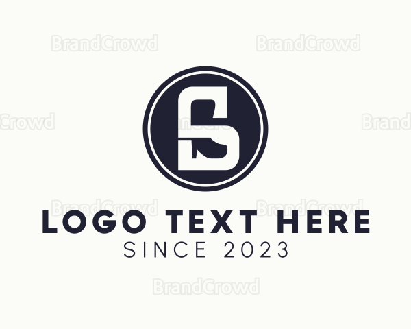 Shoe Boot Letter S Logo