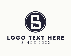 Badge - Shoe Boot Letter S logo design