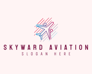 Airplane Travel Aviation logo design