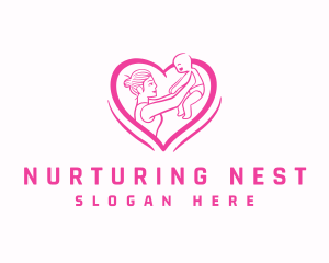 Mother Baby Parenting logo design